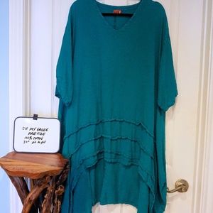 Oh My Gauze oversized cotton shirt with ruffles